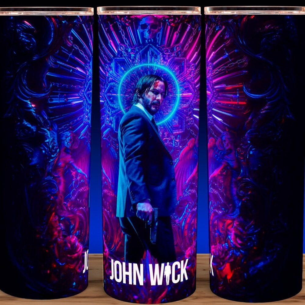 John Wick Action Cup Mug Tumbler 20oz